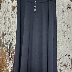 High waisted black skirt